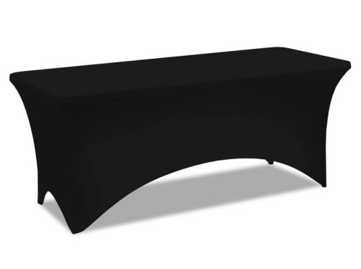 Table avec housse noire